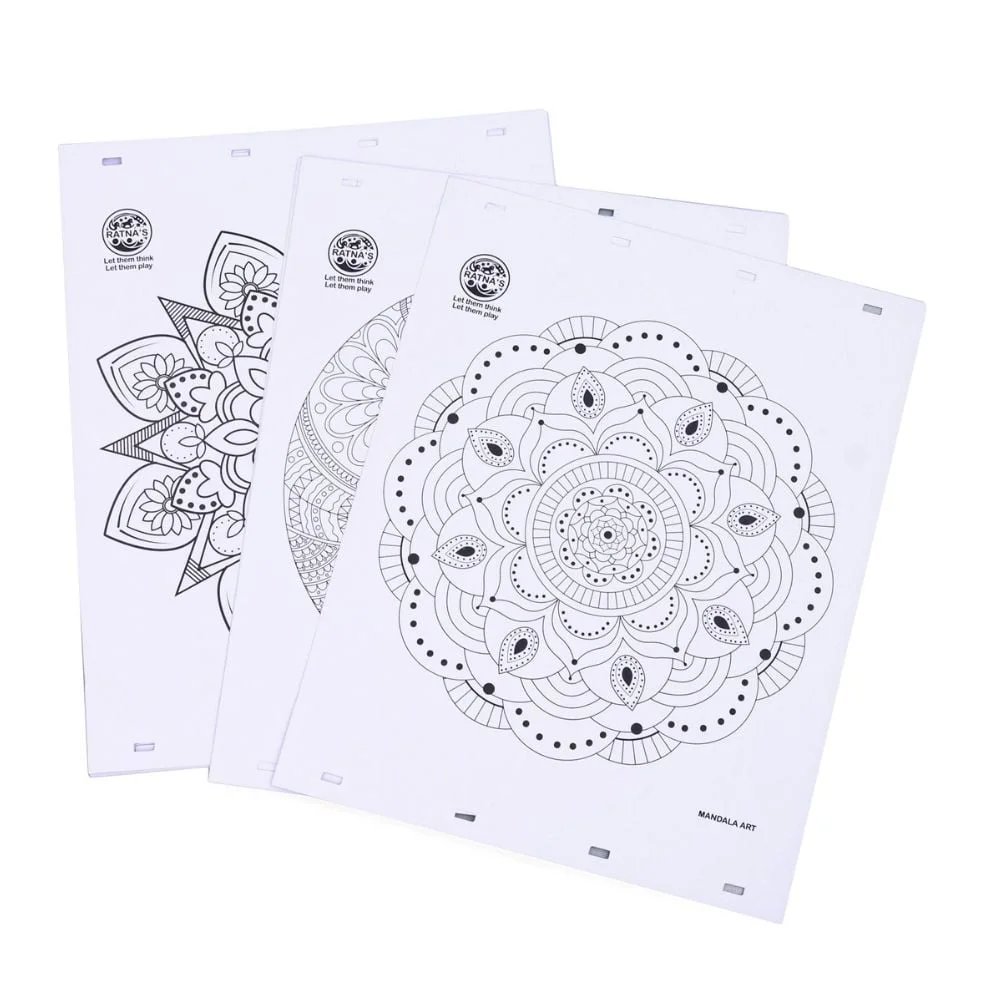 Mandala Art Colouring Kit (20 sheets) - Image 3