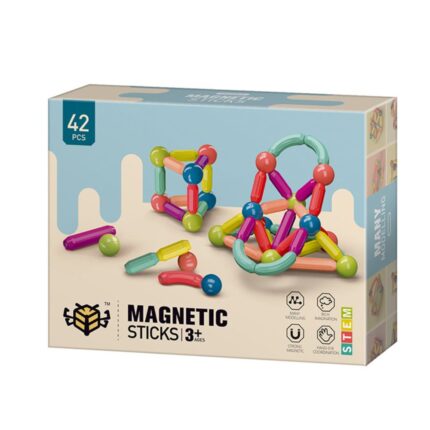 Magnetic Building Sticks and Balls toy 42 pcs
