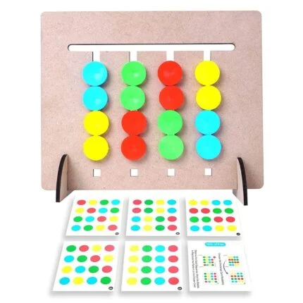 montessori wooden slide puzzle