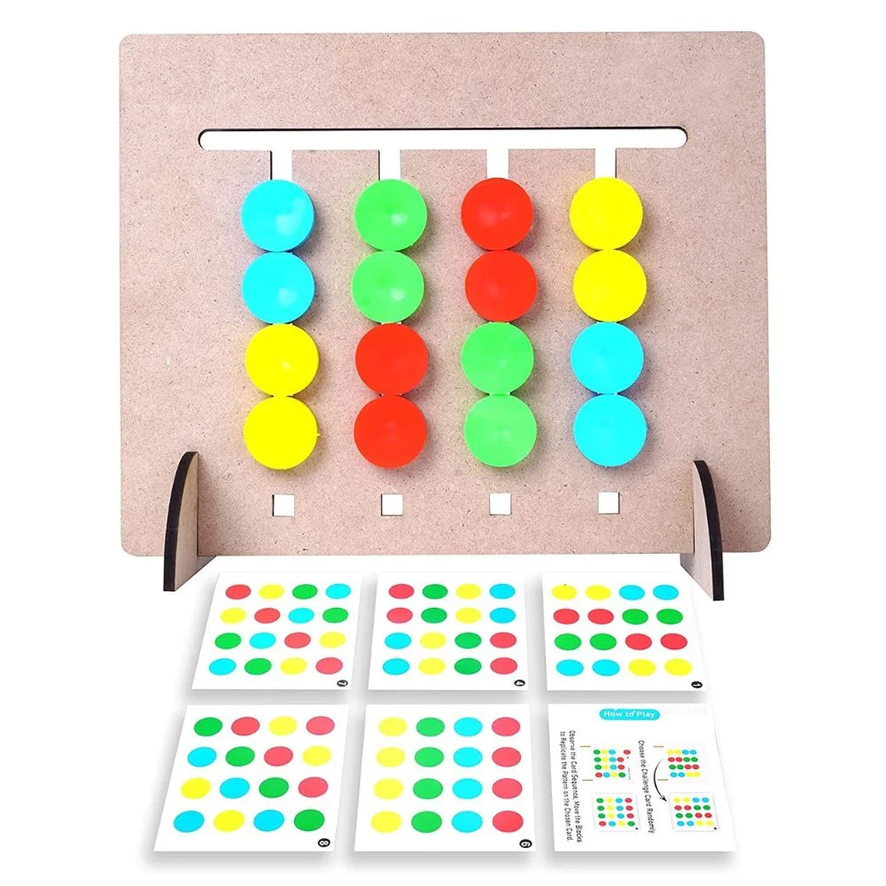 montessori wooden slide puzzle