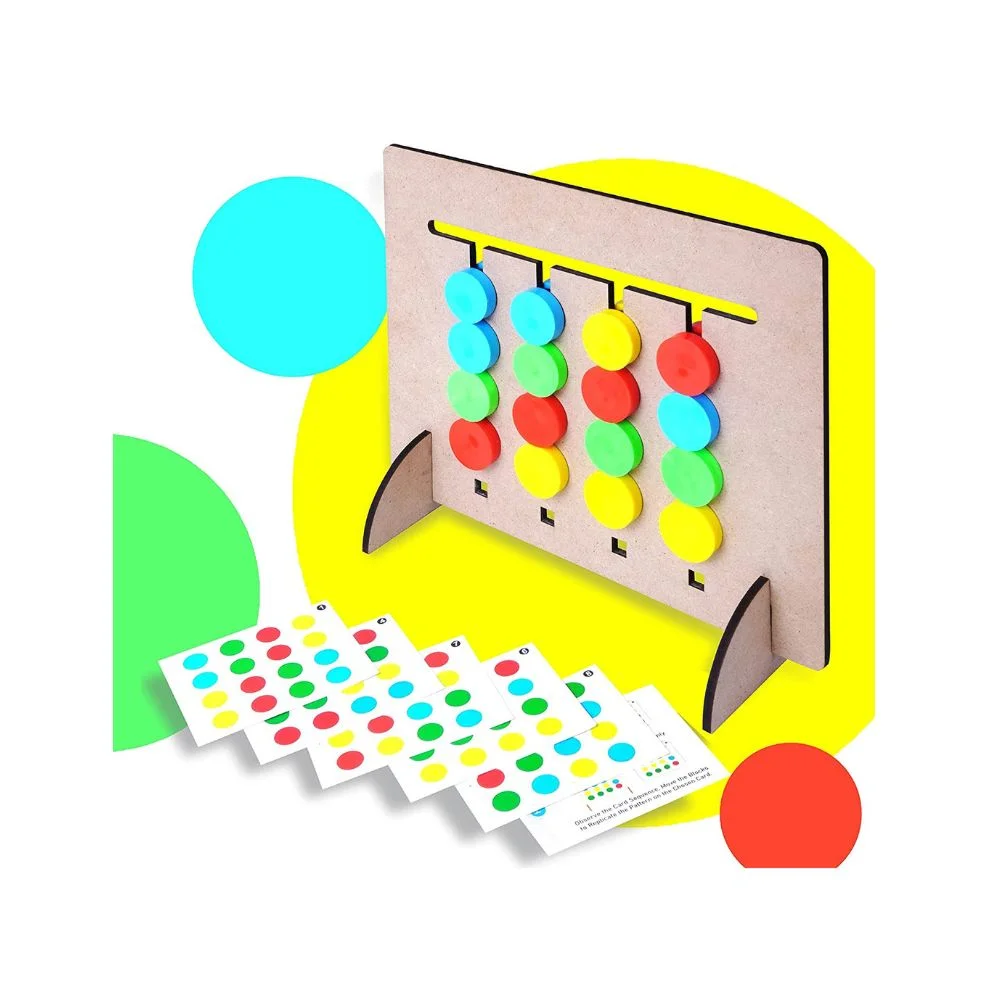Wooden Montessori Slide Puzzle toy - Image 2