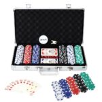 Casino Style 300 Poker Chip Set with Aluminum Case | Complete Poker Night Kit