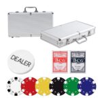 Casino Style 300 Poker Chip Set with Aluminum Case | Complete Poker Night Kit - Image 4