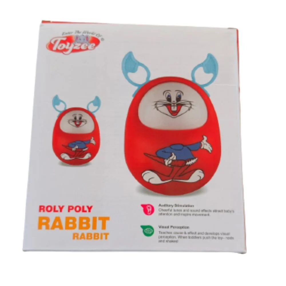 Cute Rabbit Roly Poly With Silicon Teether - Image 3