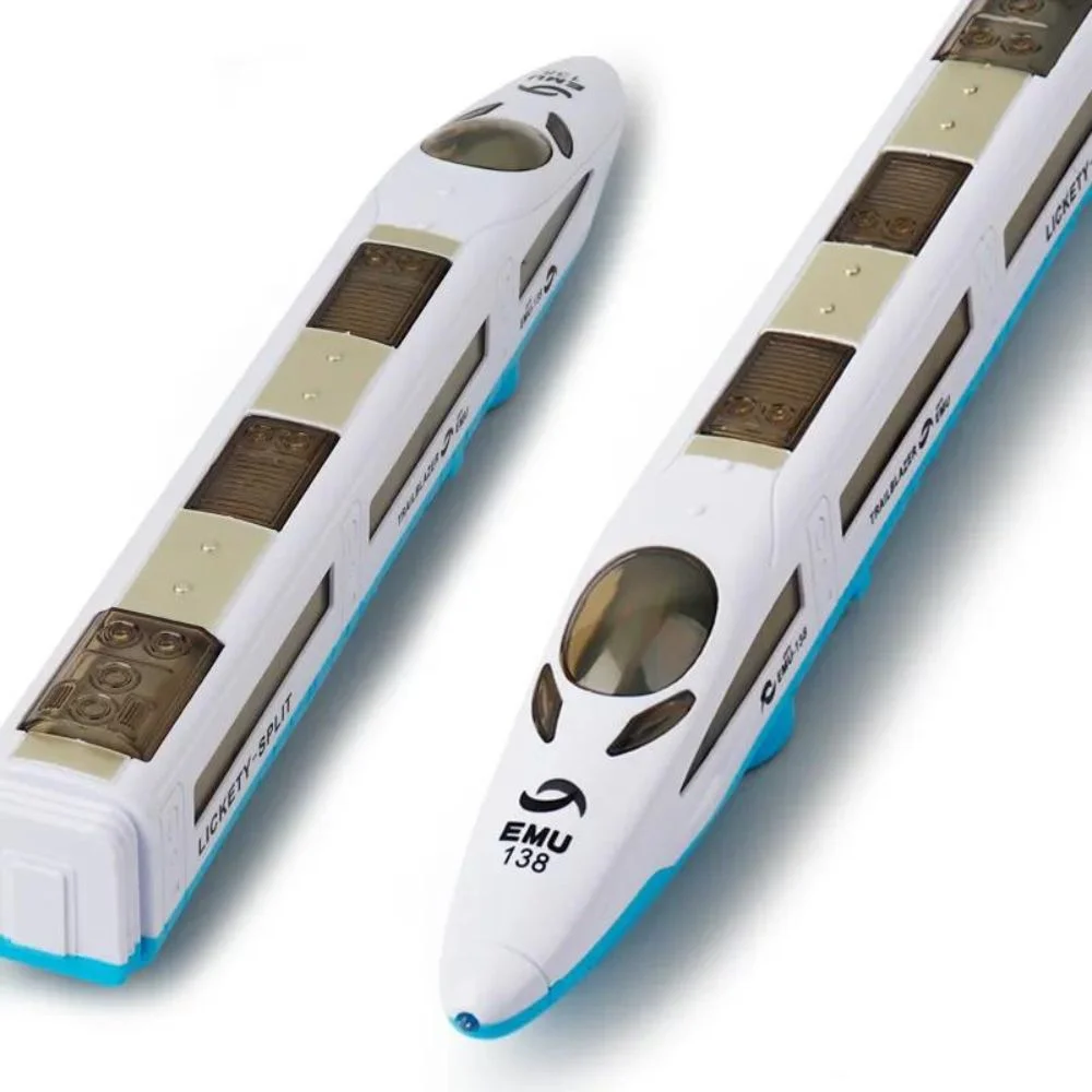 speed bullet train (3) Vande Bharat Express Train Toy – Battery Operated with Music, Lights & Bump & Go Action (41cm, Multicolor) - Image 4