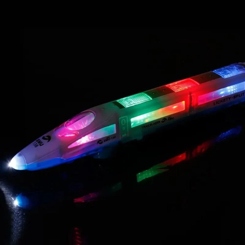 speed bullet train (4) Vande Bharat Express Train Toy – Battery Operated with Music, Lights & Bump & Go Action (41cm, Multicolor) - Image 3