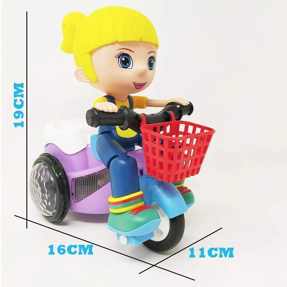 Stunt Tricycle Girl Musical Toy - Image 3