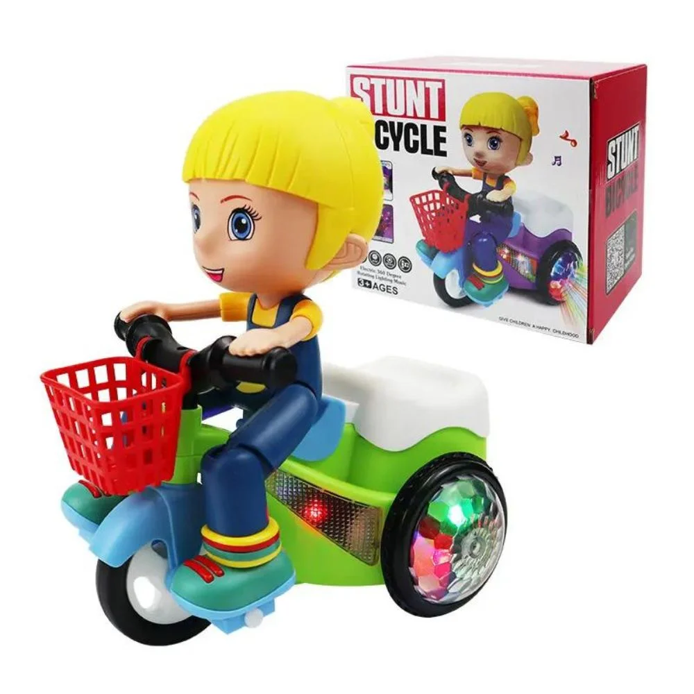 Stunt Tricycle Girl Musical Toy - Image 2