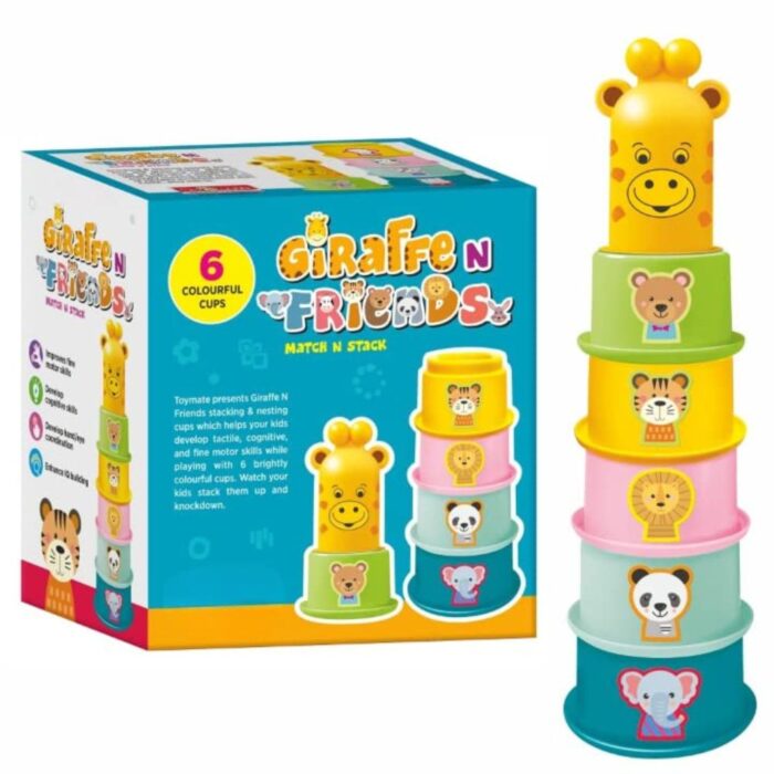 Giraffe N Friends Educational Stacking Cups for Toddlers