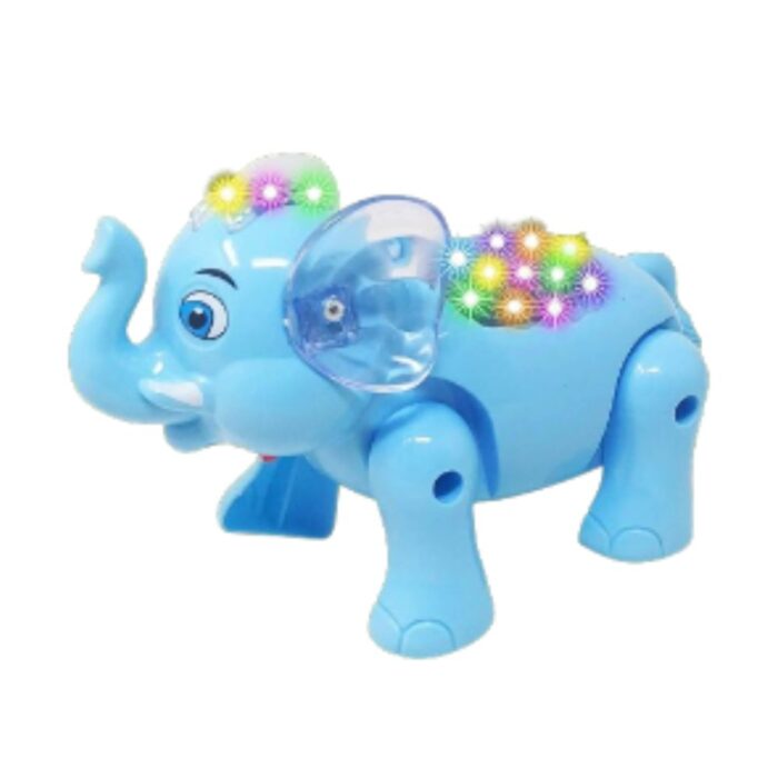 "Light and Sound Walking Elephant Toy - Musical Fun for Kids