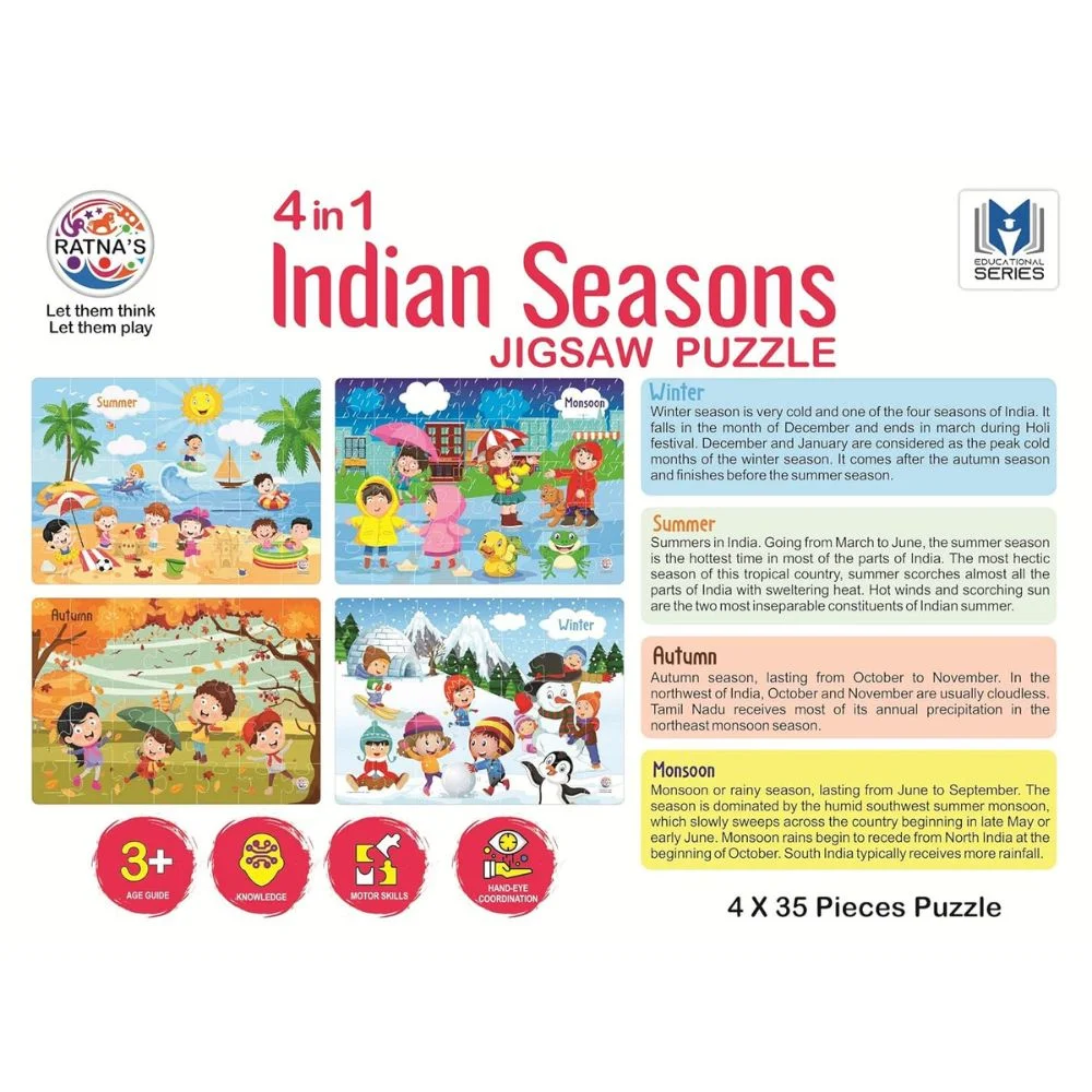 4 in 1 indain season puzzle 4-in-1 Indian Seasons Puzzle Set - Image 8
