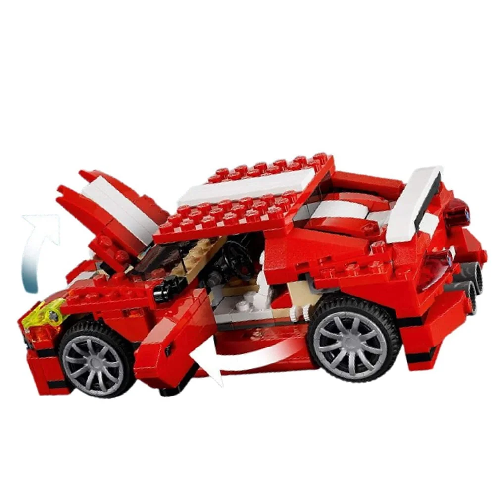 Architect 3 In 1 Racing Car Dinosaur Plane Building Blocks Set - Image 4