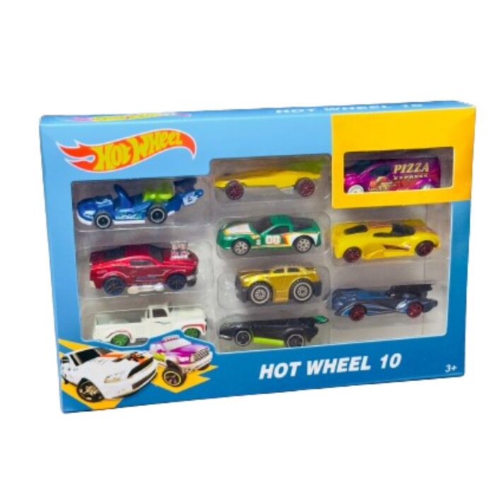 Shopbefikar Hot Wheels 10 Car Pack: 10x the Racing Fun (Diecast & Plastic)