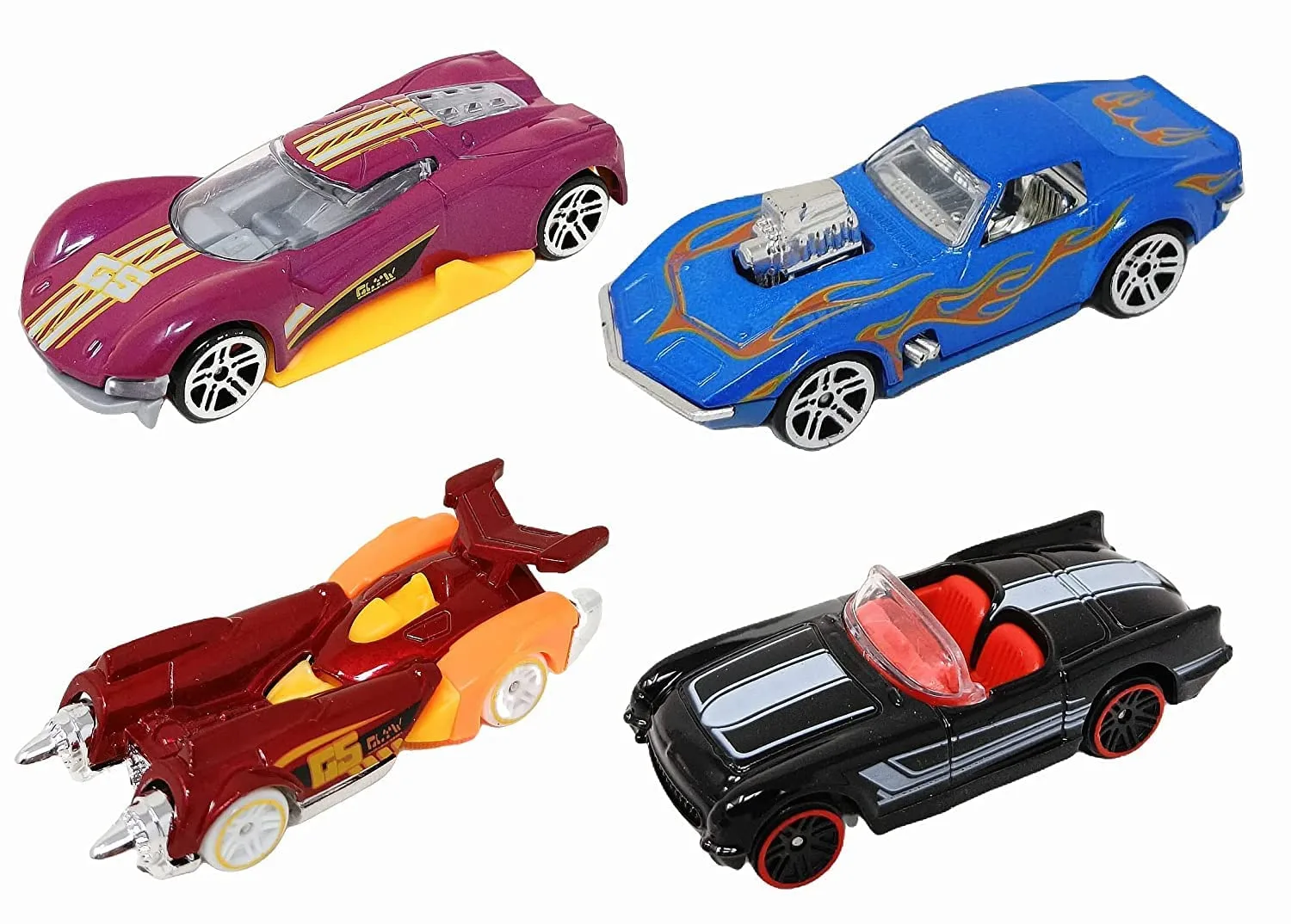 Diecast Metal Racing Cars 4 Piece Gift Pack( Same As Hot wheels) - Image 2