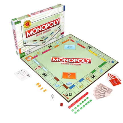 MONOPOLY India Edition Game: Unleash Fun and Strategy in Every Move Family & Friends Bonding: Experience unparalleled bonding with the MONOPOLY India Edition Game. Crafted for families and friends, this classic board game guarantees endless entertainment for all. Toys for Kids (Ages 8 and Up): Engage young minds with a game that transcends generations. Designed for kids aged 8 and above, MONOPOLY sparks creativity, strategic thinking, and loads of fun. Fantasy Gameplay Adventure: Immerse yourself in a fantasy world of property, strategy, and unexpected twists. MONOPOLY's gameplay adventure ensures every move counts, making it a thrilling experience for players of all ages. Best Gift for Boys and Girls: This game is more than just fun; it's a cherished gift for boys and girls. The MONOPOLY India Edition adds a touch of strategy and excitement to playtime, making it the perfect choice for kids. Strategy Board Game: Embrace the challenge of strategic gameplay. Buy, trade, and dominate the board with astute decision-making. MONOPOLY is not just a game; it's a strategic journey to victory. Elevate Game Nights: Bring Home the MONOPOLY India Edition!