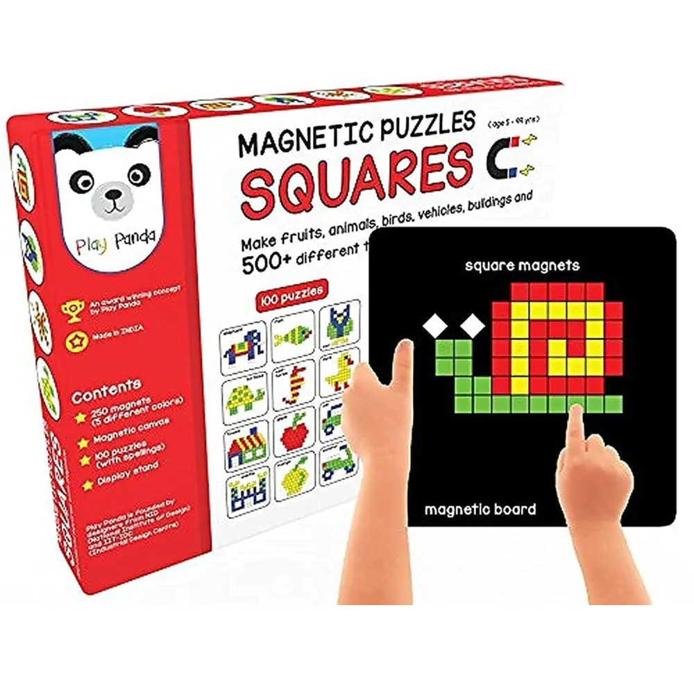 Magnetic Puzzles Squares with 250 Colorful Magnets Magnetic Puzzles Squares with 250 Colorful Magnets