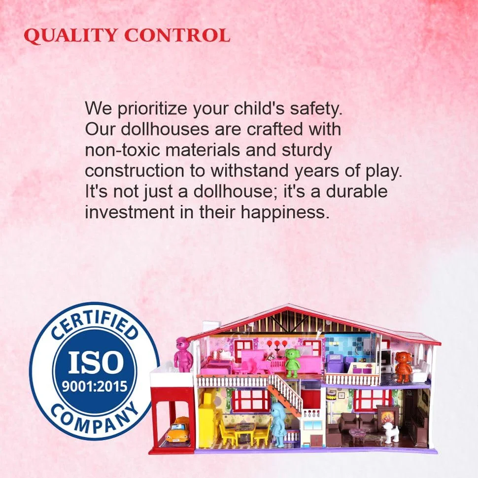 Toyzone My Deluxe Dollhouse (50 pcs)- Spark Imagination & Play! Ages 3+ - Image 6