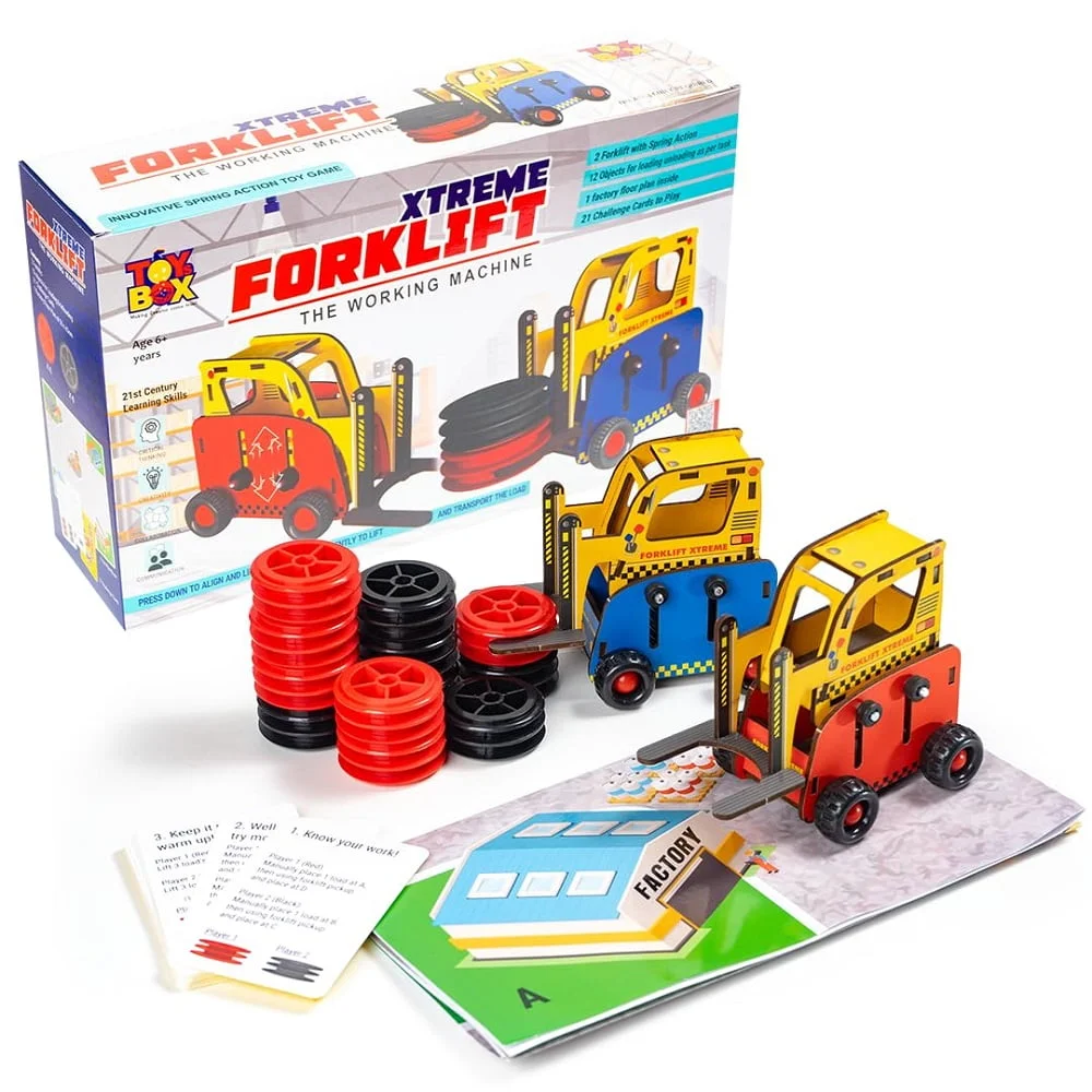 Xtreme Forklift Innovative Spring Action Toy Game