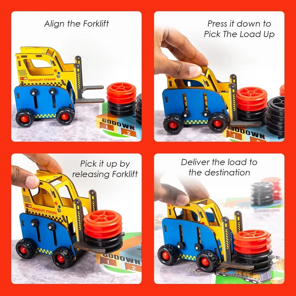 Xtreme Forklift Innovative Spring Action Toy Game - Image 6