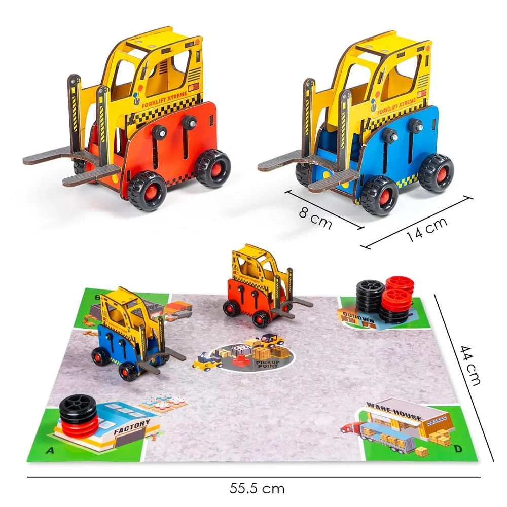 Xtreme Forklift Innovative Spring Action Toy Game - Image 2