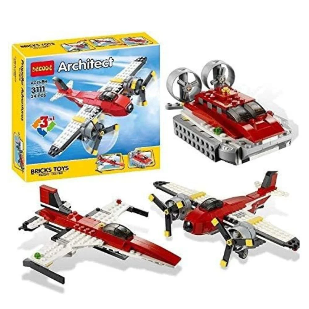 DIY Aircraft Hovercraft Building Blocks for Kids