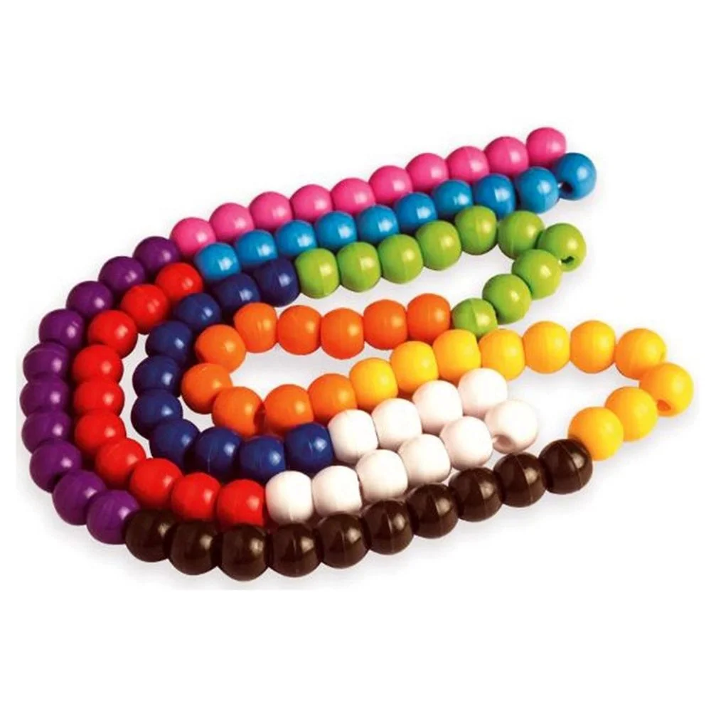 counting beads (4) ShopBefikar's Counting Beads: Educational Fun for Ages 3+ Unlock the World of Numbers with Vibrant Multicolour Beads Key Features: Engaging Educational Play: Transform learning into a joyful adventure with this set of 100 multicoloured beads. Early Math Skills: Introduce basic counting, addition, and subtraction in a hands-on and interactive manner. Quality Craftsmanship: Crafted with precision, the high-quality beads ensure durability and safety for your little one. Versatile Learning Tool: Enhance fine motor skills, hand-eye coordination, and pattern recognition through various educational activities. How to Play: Counting Fun: Explore the joy of counting by moving the beads along the string. Creative Sorting: Encourage imaginative play by sorting beads based on colors or patterns. Basic Math Activities: Introduce simple addition and subtraction by manipulating the beads on the string. Skills Kids Will Learn: Numeracy: Develop a strong foundation in basic math skills. Fine Motor Skills: Enhance hand-eye coordination through bead manipulation. Creativity: Stimulate imaginative play with vibrant and multicoloured beads. Order ShopBefikar's Counting Beads now and provide your child with a captivating educational tool that combines play and learning seamlessly!