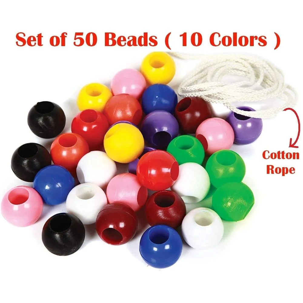 Colorful Plastic Counting Beads Set (50pc) - Image 4