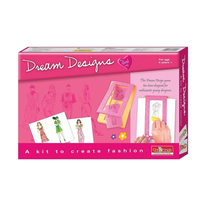 Fashion Exploration: Ignite the passion for fashion in young enthusiasts. The Dream Designs kit provides a platform for creative expression and fashion exploration. Creative Design Elements: The kit includes a variety of plastic design elements, allowing kids to experiment with colors, shapes, and patterns to bring their fashion dreams to life. Age-Appropriate: Specially designed for children aged 6 years and above, the kit provides age-appropriate materials and tools for a safe and enjoyable crafting experience. Inspires Imagination: Encourage imaginative thinking as young designers conceptualize and create their own unique fashion pieces. The kit is a canvas for their wildest style dreams. Educational and Fun: Blend education with fun as kids engage in hands-on fashion design. The process fosters creativity, fine motor skills, and a sense of accomplishment. Contents of the Dream Designs Kit: Assorted Plastic Design Elements Tools for Cutting and Crafting Instruction Manual Versatile Fashion Crafting: The toymate Dream Designs kit allows young designers to craft a variety of fashion items, from accessories to clothing elements. It's a versatile set that adapts to the individual styles and preferences of each budding designer. Safe and Enjoyable Crafting: Crafted from high-quality and safe materials, the kit ensures a worry-free crafting experience. Parents can delight in watching their children express themselves through fashion in a secure environment. Order Your Fashion Creation Kit: In conclusion, nurture the designer within with the toymate Dream Designs Fashion Creation Kit. Order this kit today and witness the blossoming of young fashion enthusiasts as they embark on a journey of style, creativity, and self-expression.