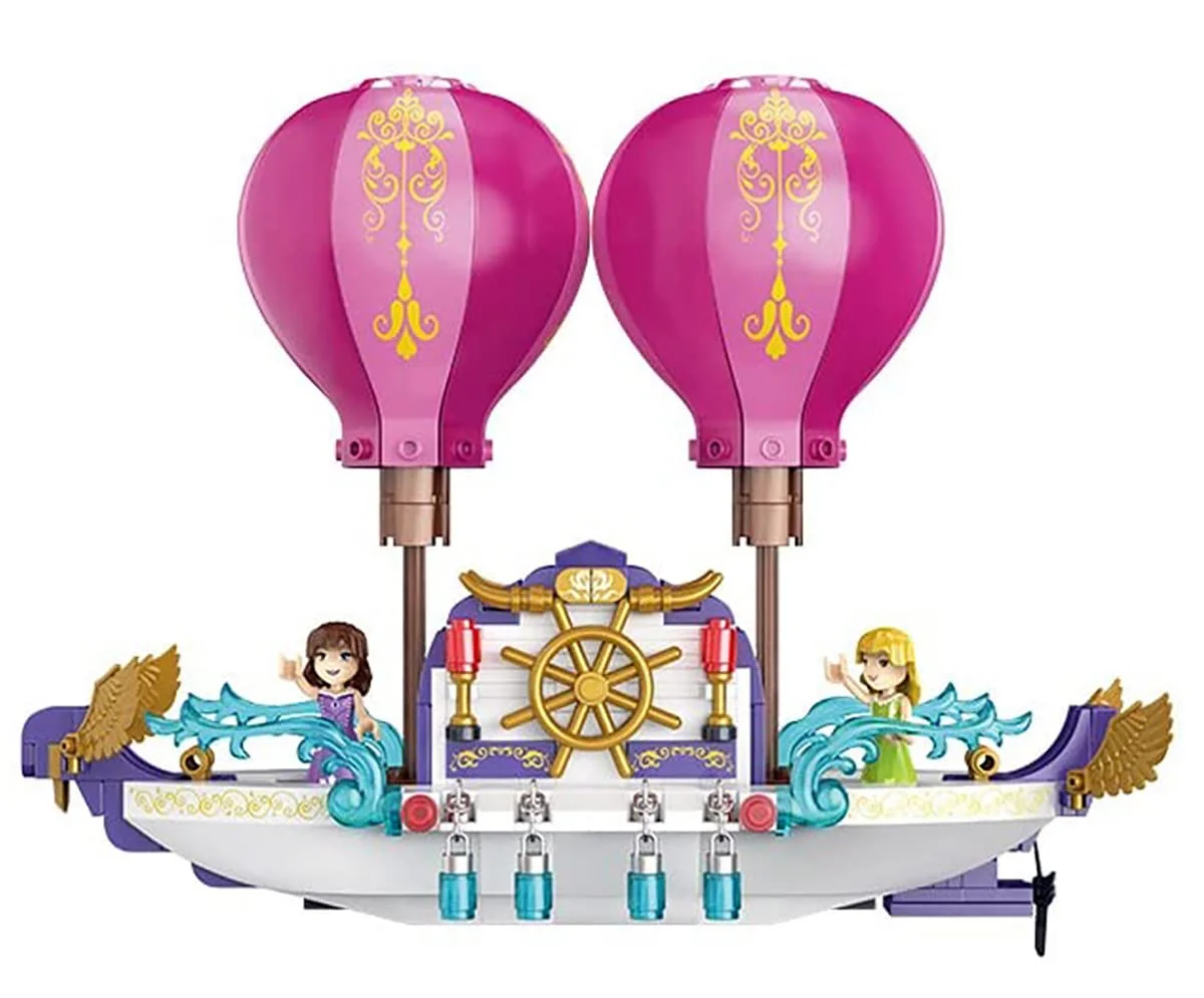 COGO Fairy Girls Magic Cruise Ship Building Set | 358 Pieces Rapunzel Boat Model | Princess Theme | Kids 6+ - Image 5
