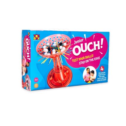 Discover endless fun and skill development with Toysbox Ouch Game (Junior). This engaging game, suitable for kids aged 5 and above, features 28 white marbles, 2 blue marbles, and 24 flexible sticks. Enhance cognitive skills through strategic play. Order now for laughter-filled, educational playtime!