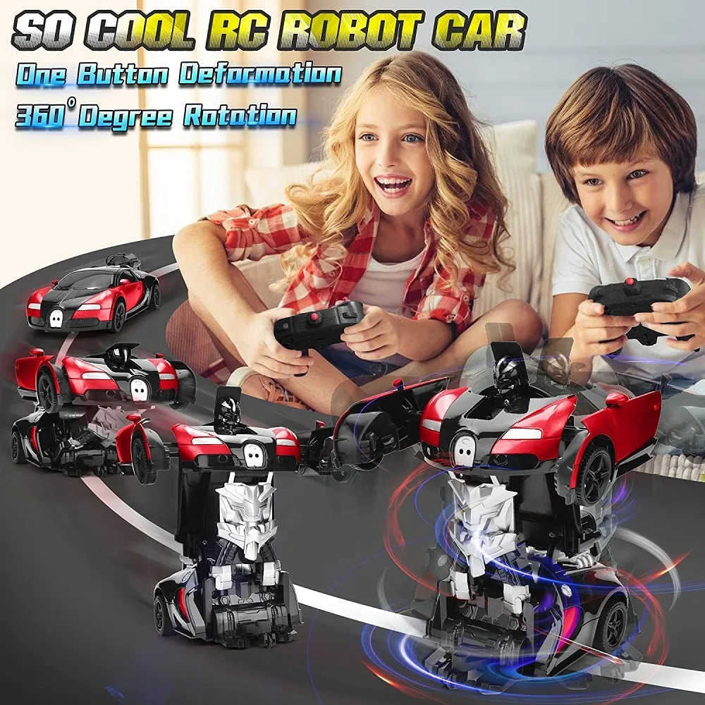 2 in 1 Remote Control Transformer Car for Kids With Smoke Effect - Image 8