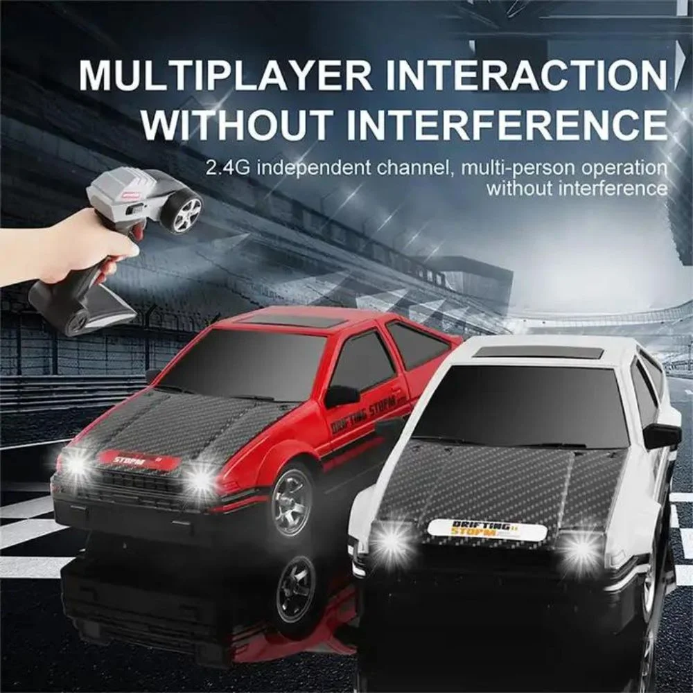 1:16 Scale Drift RC Car | High-Speed 4WD Racing Car | AE-86 & E30 Style Models | LED Lights - Image 4