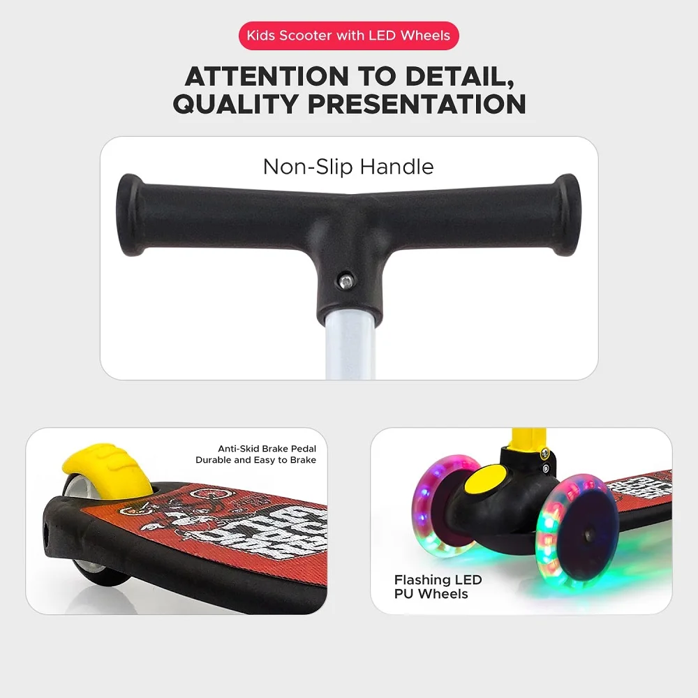 Smart Kick Scooter With Led Lights Wheels - Image 7