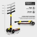 Smart Kick Scooter With Led Lights Wheels - Image 3