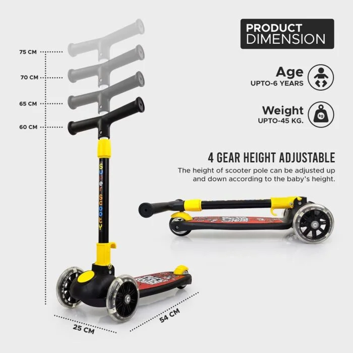 Smart Kick Scooter With Led Lights Wheels - Image 3