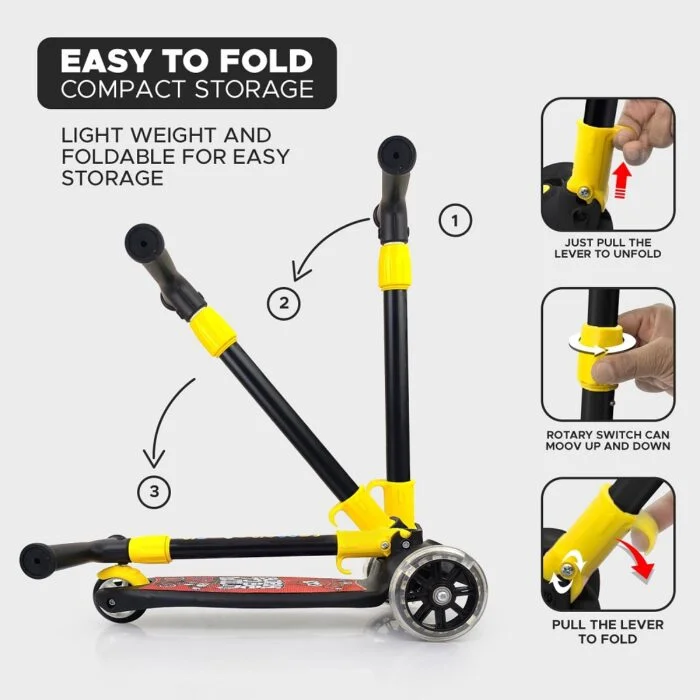 Smart Kick Scooter With Led Lights Wheels - Image 5
