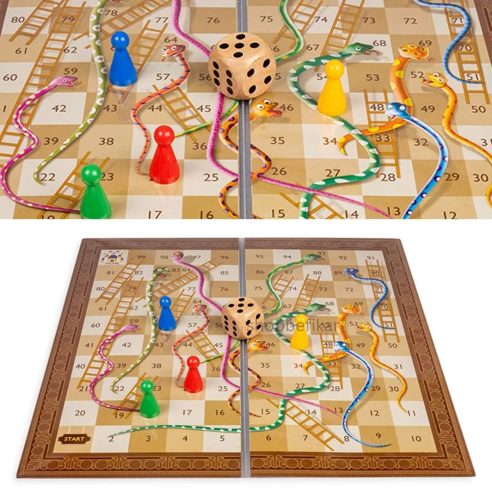 Ludo & Snakes & Ladders | Board Game | 2-Sided - Image 6