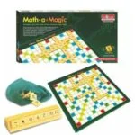 Math-A-Magic Adventure: Embark on a magical journey of math exploration with this educational board game. It transforms mathematical concepts into an enjoyable and interactive experience. Comprehensive Sales Package: The game includes 1 game board, 92 number tiles, 1 tile's storage bag, 4 tile's racks cum scoreboard, and an instruction guide in both English and Hindi. Everything needed for a complete and engaging gaming experience is included. Materials for Quality Play: Crafted from high-quality materials such as card board and plastic, this game ensures durability for repeated play. The sturdy components contribute to a long-lasting educational tool. Ideal for 2 to 4 Players: Math-A-Magic is designed for 2 to 4 players, making it an excellent choice for family game nights, playdates, or classroom activities. Foster a collaborative and competitive spirit while mastering math skills. Educational and Entertaining: The game seamlessly blends education with entertainment. As players engage with numbers, calculations, and strategies, they enhance their mathematical skills in a fun and interactive manner. Contents of the Game: 1 Game Board 92 Number Tiles 1 Tile's Storage Bag 4 Tile's Racks cum Scoreboard Instruction Guide (English & Hindi) Versatile Learning Experience: Toymate Math-A-Magic goes beyond traditional learning methods, offering a versatile and engaging learning experience. It caters to various skill levels and ensures that players of different abilities can participate and grow. Order Your Educational Board Game: In conclusion, make math magical with Toymate Math-A-Magic Educational Board Game. Order this comprehensive and entertaining educational tool today and watch as learning math becomes an adventure filled with excitement, strategy, and fun.