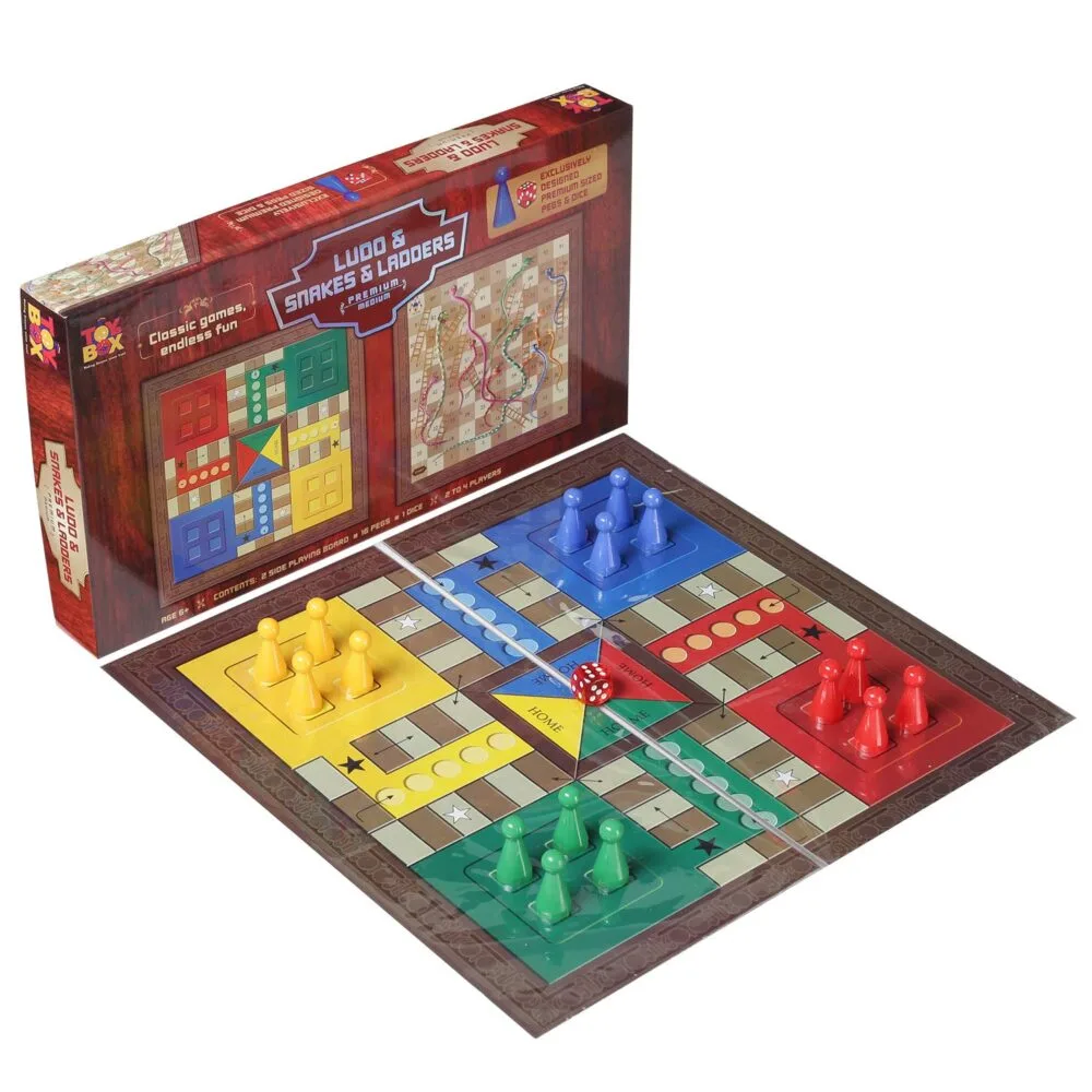 Ludo & Snakes & Ladders | Board Game | 2-Sided - Image 3