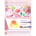 Princess Theme 2 in 1 Magic Water color Drawing Book - Image 4