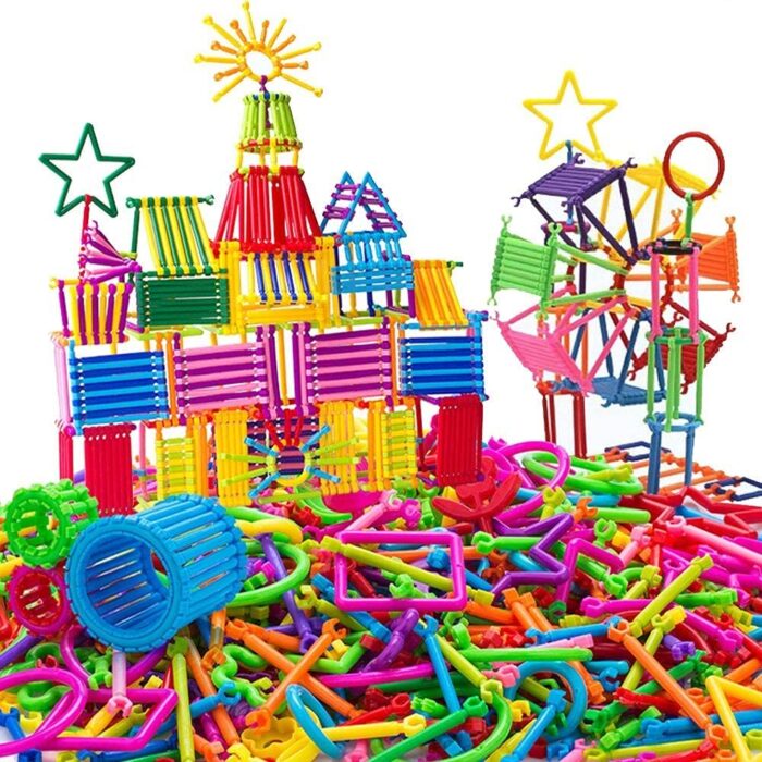 Multicolored Educational Building Blocks Smart Sticks Set - 300 Pieces for Creative Learning and Fun