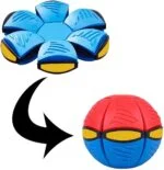UFO Flying Soccer Ball Magic Ball Flying Soccer Ball Deformation Football - Football Flat Throw Disk - with LED Light