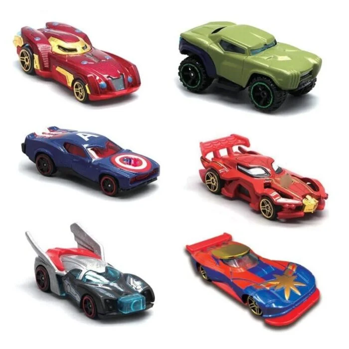 Key Features: 1. Alloy Push N Go Technology: Experience the thrill of Alloy Push N Go technology with our exclusive collection. Simply push the cars forward, and watch them zoom ahead with ease. This feature not only adds an element of excitement but also encourages fine motor skill development in toddlers. 2. Mini Racing Cars Variety: Dive into the world of racing with our diverse set of mini racing cars. The Avenger 6pc collection includes a range of die-cast vehicles, each uniquely designed to captivate the imaginations of both boys and girls. From sleek designs to vibrant colors, this assortment has it all. 3. Perfect for Toddlers and Kids: Crafted with the safety and enjoyment of young children in mind, our toy vehicles are perfect for toddlers, girls, and boys alike. The size, durability, and easy push-and-go feature make this collection an ideal introduction to the exciting world of toy cars. 4. Die-Cast Durability: Quality meets durability with our die-cast car set. The sturdy construction ensures that these mini racing cars can withstand the energetic play of kids, promising long-lasting entertainment for your little ones. How to Play: Push and Go Excitement: Simply push the cars forward, and let the Alloy Push N Go technology take over, creating an exhilarating racing experience for young ones. Imaginative Racing Adventures: Encourage imaginative play by creating racing scenarios and adventures. Develop storytelling skills as kids explore the limitless possibilities with these mini racing cars. Fine Motor Skill Development: Enhance fine motor skills as toddlers engage in pushing, pulling, and maneuvering the cars. This hands-on play promotes coordination and motor skill development. Collectible Racing Fun: The Avenger 6pc set isn't just a toy; it's a collectible set that sparks the joy of racing. Display these vibrant mini racing cars in bedrooms or play areas for a touch of high-speed fun. Bring the thrill of the racetrack to your child's playtime with Metal A's Exclusive Collection of Toy Vehicles. The Avenger 6pc set is the perfect gift for young adventurers, providing hours of racing excitement and imaginative play. Order now and let the racing adventures begin!