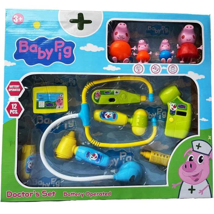Peppa Pig Doctor Set: Imaginative Healing Adventures for Kids with 12-Piece Medical Kit
