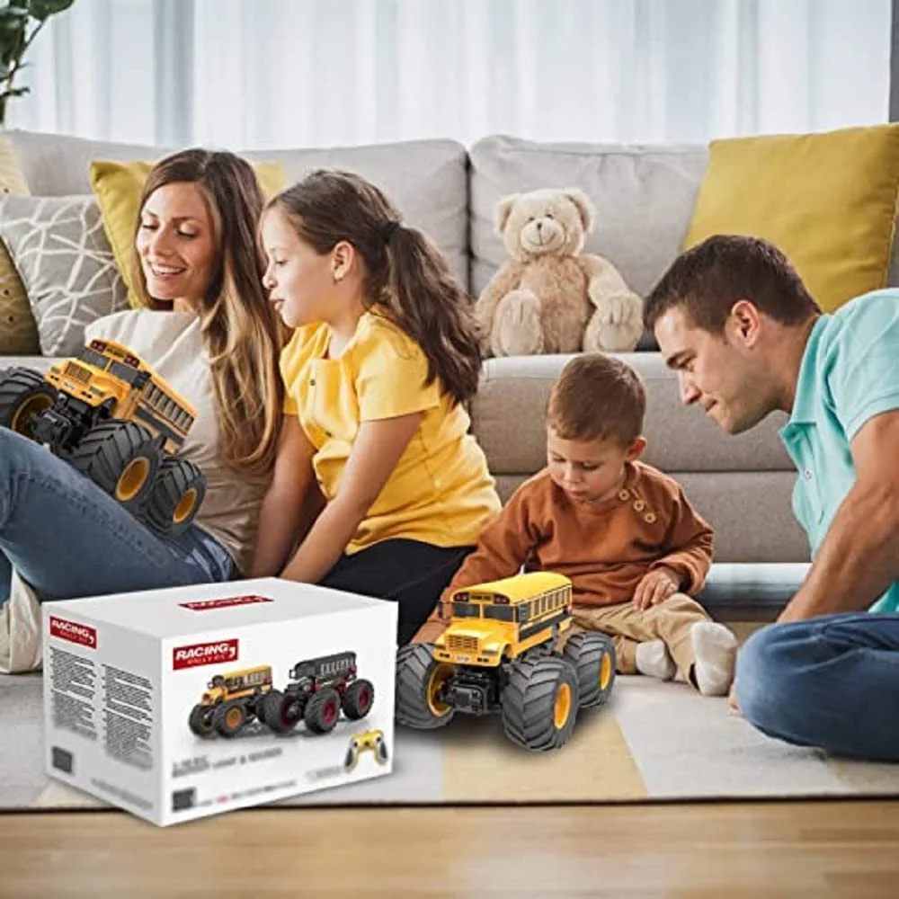 1:18 Scale Big Foot Remote Control School Bus - Image 8