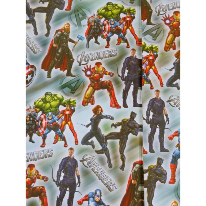 Transform your gifts into epic presents with our Avenger Theme Gift Wrapping Paper. This pack of 10 sheets (69cmx48cm) is perfect for superhero enthusiasts. Order now to add a touch of superhero magic to your celebrations!