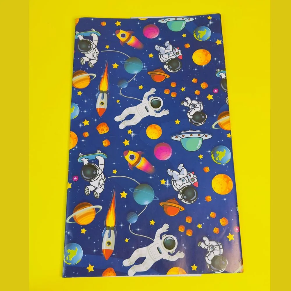 Space Theme Gift Wrapping Paper Pack of 10 (69x48cm) - Image 2