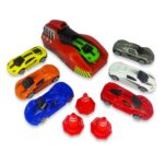 rapid car launcher play set with 7 metal cars