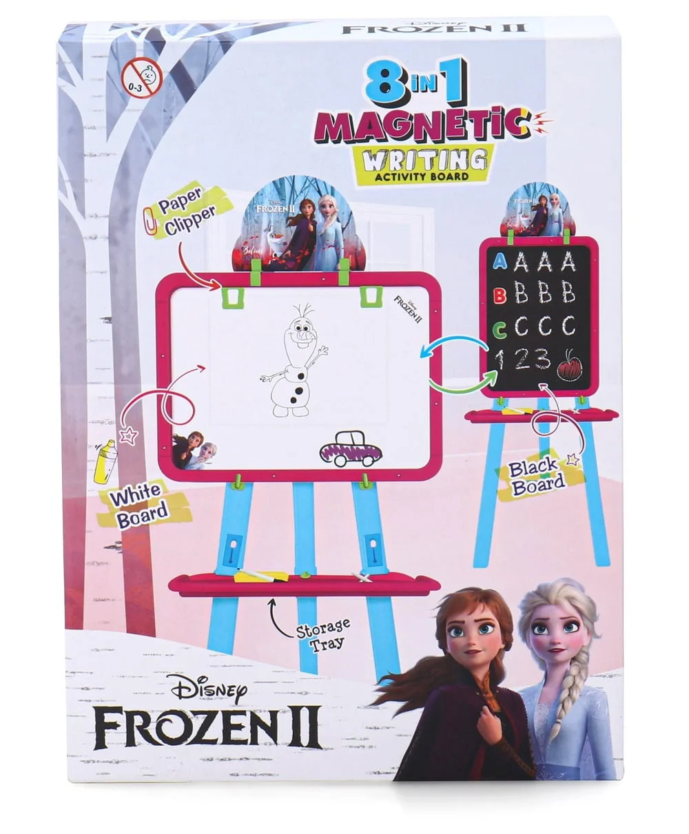 Disney Frozen 8 in 1 Two way Easel Board with Stand - Image 10