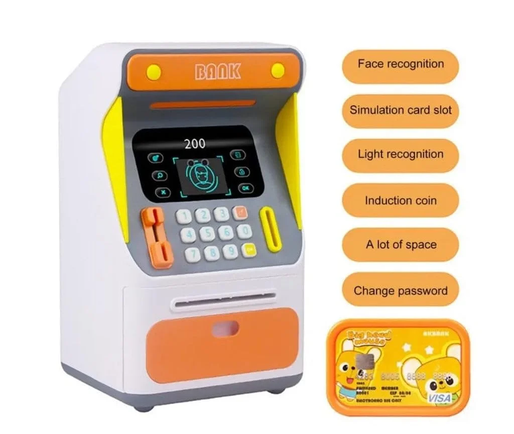 Kids Saving Bank ATM Piggy Bank With Face Recognition (Age 3+) - Image 2
